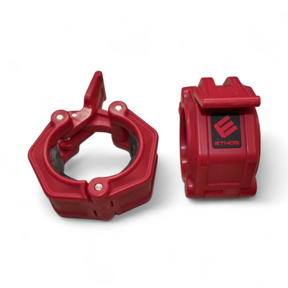 ETHOS Lock-Jaw Olympic Quick Release Barbell Collars 1 Pair - Picture 4 of 5